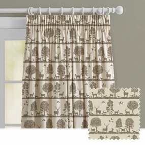 Cairngorms Printed Made to Measure Curtains Birchbedding sets ,throw blankets 