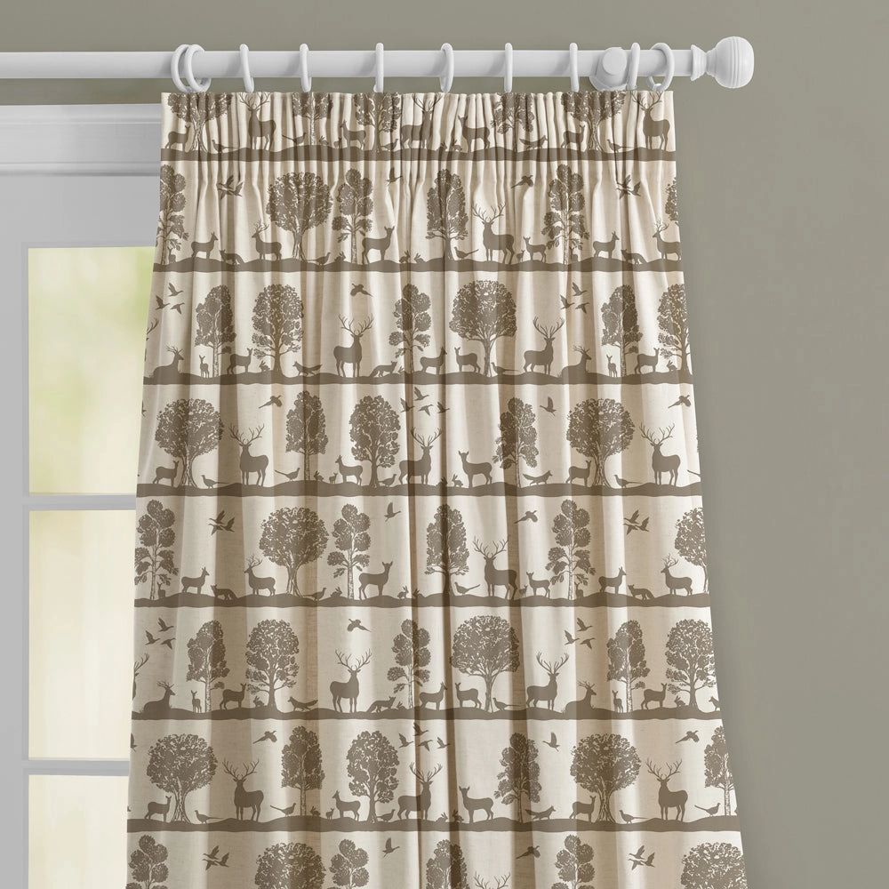 Cairngorms Printed Made to Measure Curtains Birch