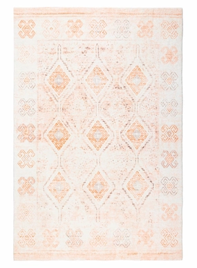 Caitlin Orange and Peach Tribal Pattern Washable Rug *NO RETURNS UNLESS FAULTYmodern color block patchwork rug