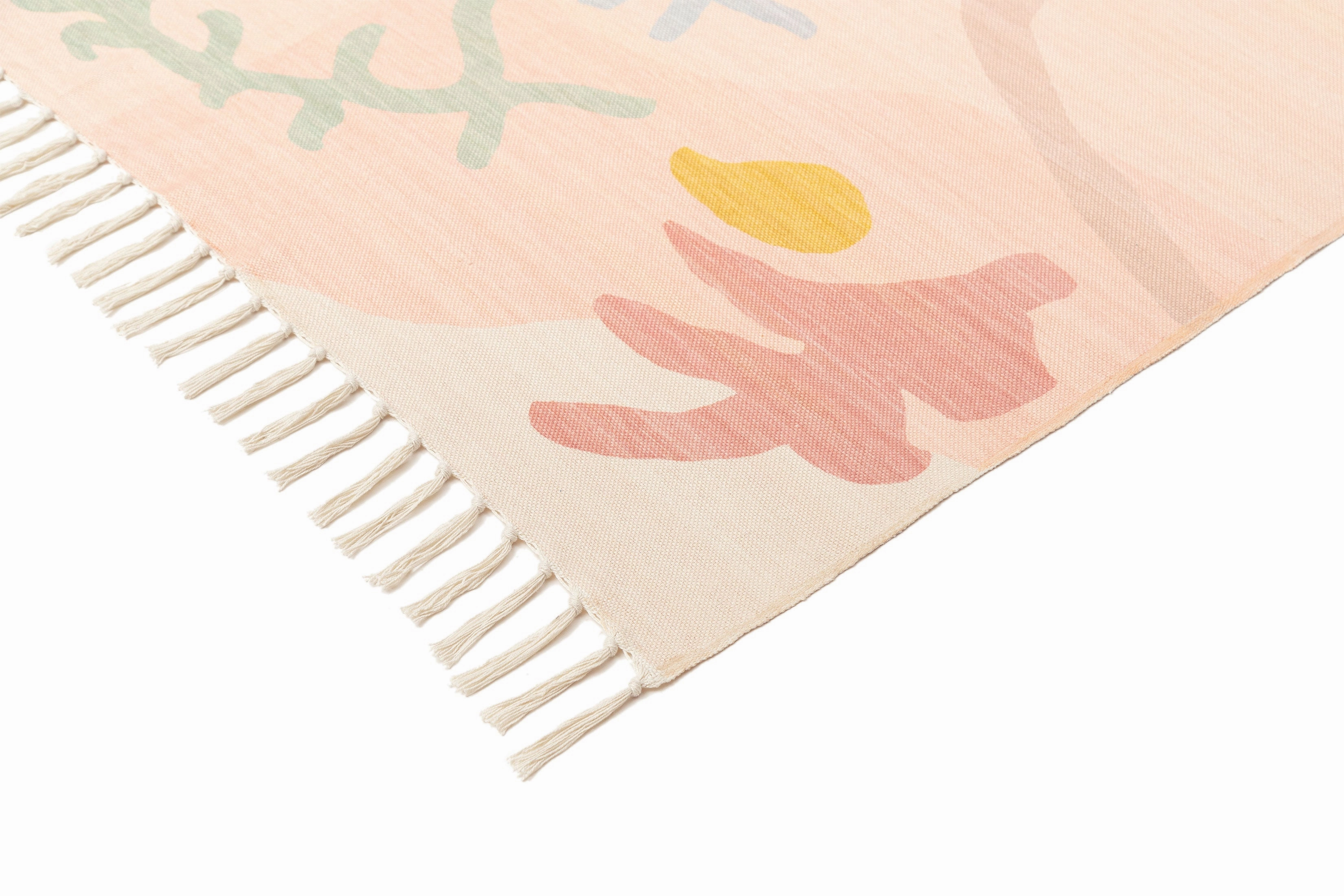 Calixta Pastel Multi-Colour Boho Picnic Rug