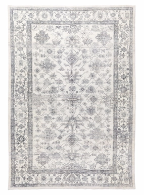 Calliope Grey and Ivory Distressed Washable Rug *NO RETURNS UNLESS FAULTYmodern color block patchwork rug
