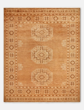 Calvez Hand-Knotted Wool Rugmodern color block patchwork rug