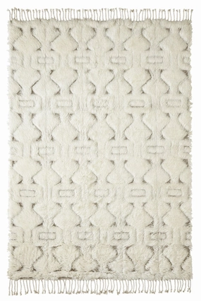 Camilla Tribal Pattern Berber Wool Shag Rugmodern color block patchwork rug