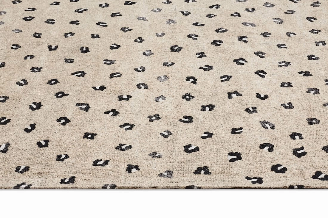 Candice Beige Leopard Animal Pattern Rug *NO RETURNS UNLESS FAULTY