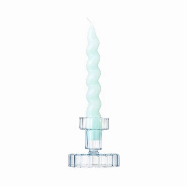 Candle & Candle Holder Set Blue