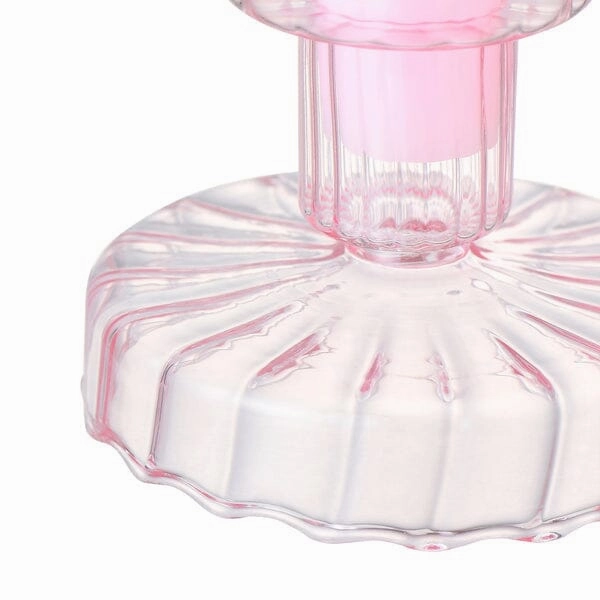 Candle & Candle Holder Set Pink