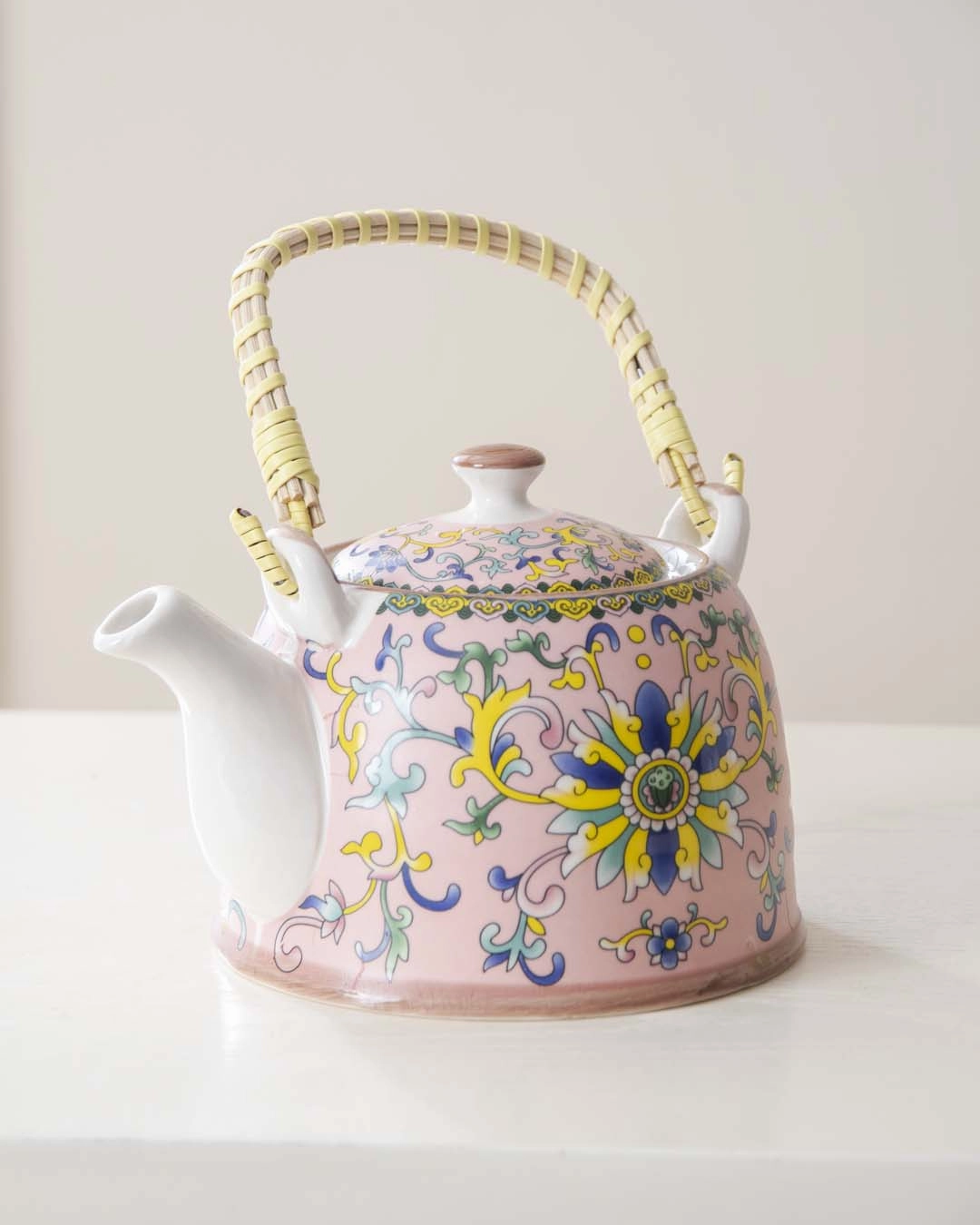 Canton Ceramic Tea Kettle - Pink