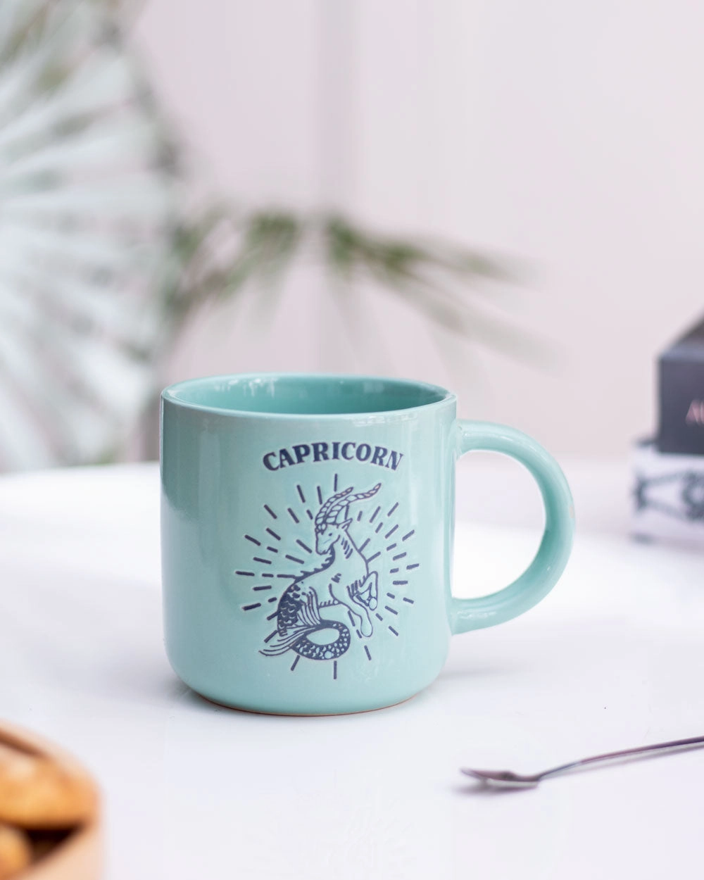 Capricorn Zodiac Mug - Turquoisemodern kitchen decor ,kitchen dinner set ,dinnerware 