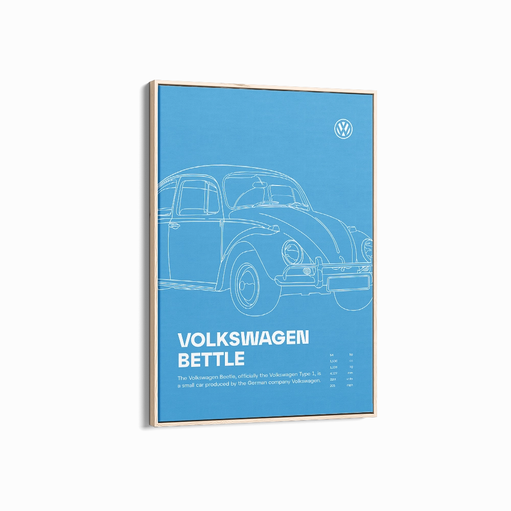 Car Print Volkswagen Beetle 02