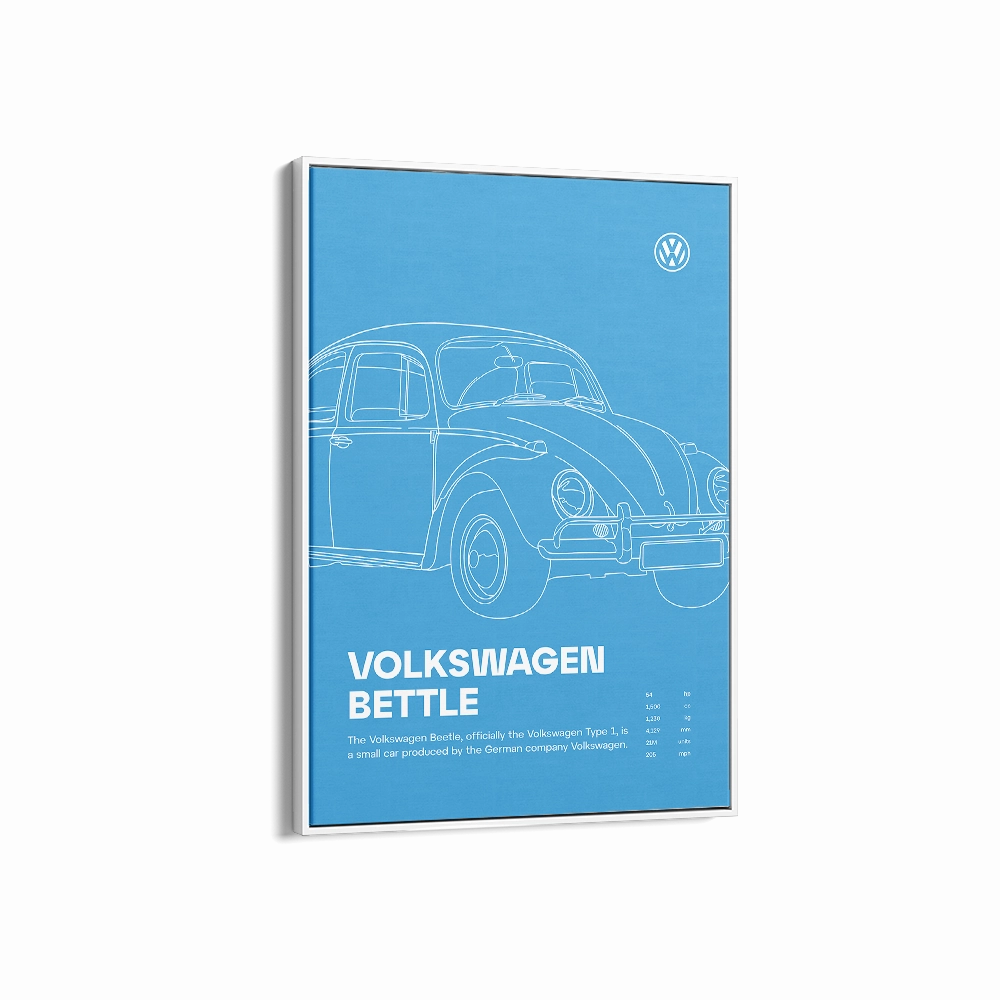 Car Print Volkswagen Beetle 02
