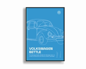 Car Print Volkswagen Beetle 02modern abstract painting decor