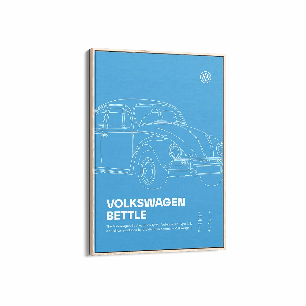 Car Print Volkswagen Beetle 02