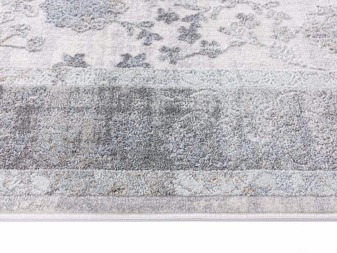 Cara Cream And Grey Transitional Medallion Rug *NO RETURNS UNLESS FAULTY