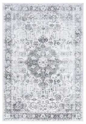 Cara Cream And Grey Transitional Medallion Rug *NO RETURNS UNLESS FAULTYmodern color block patchwork rug