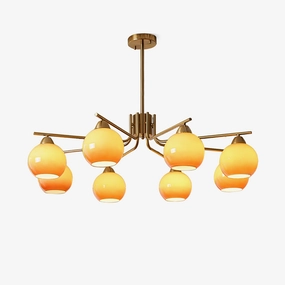 Caramel Sphere Chandelierrustic chandelier,bedroom chandelier 