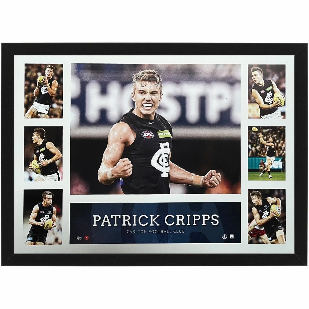Carlton Blues C Patrick Cripps Framed Tribute Framehandmade souvenirs