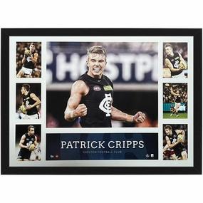 Carlton Blues C Patrick Cripps Framed Tribute Framehandmade souvenirs