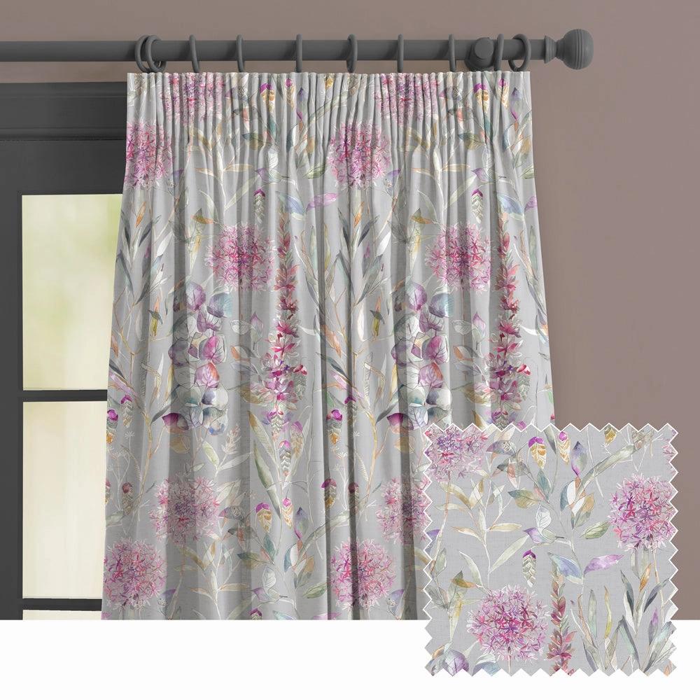 Carneum Fiona Printed Made to Measure Curtains Raspberrybedding sets ,throw blankets 