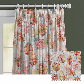 Cassava Printed Made to Measure Curtains Cinnamonbedding sets ,throw blankets 