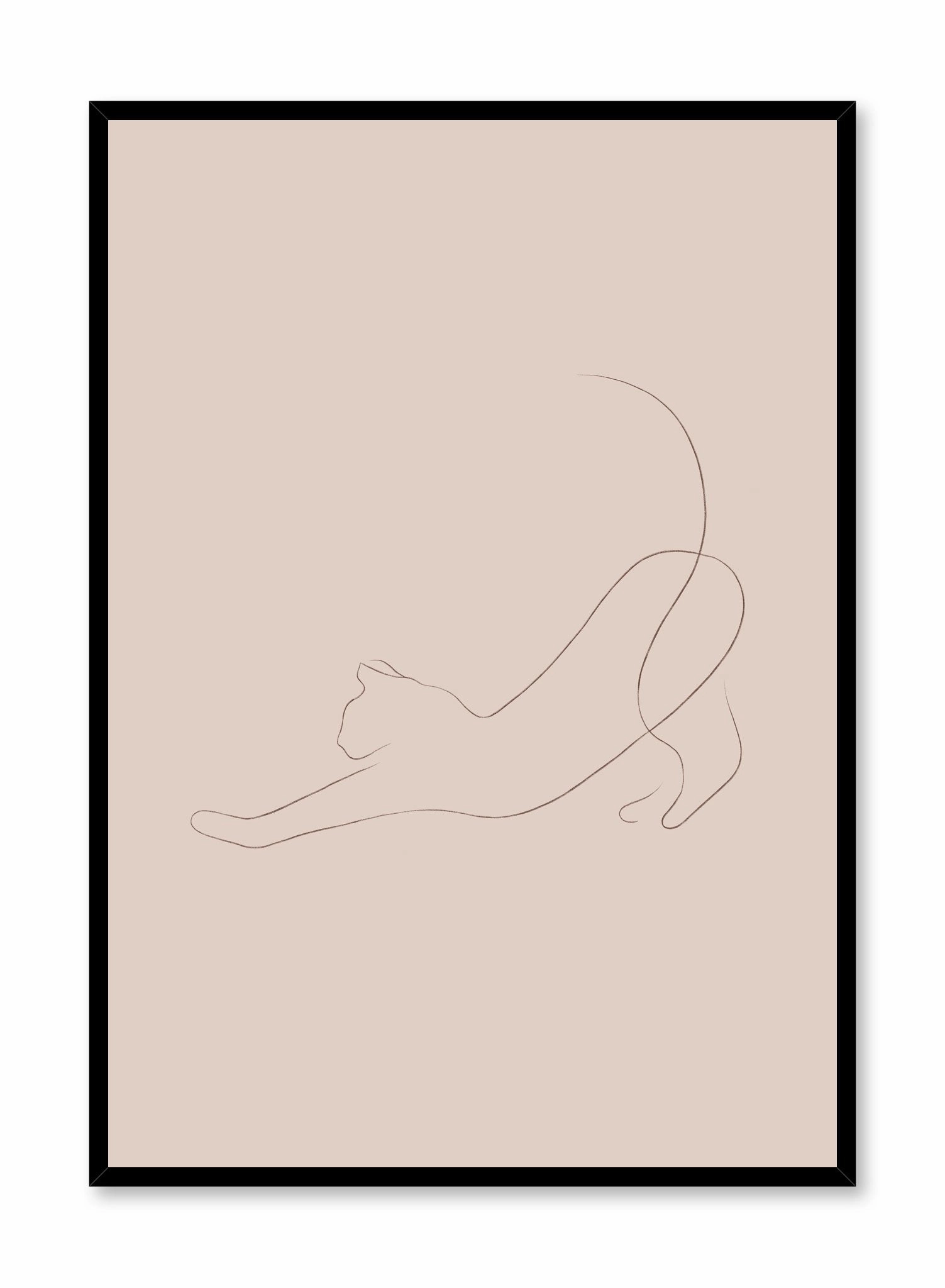 Cat Nap in Beige, Posterpop culture themed posters