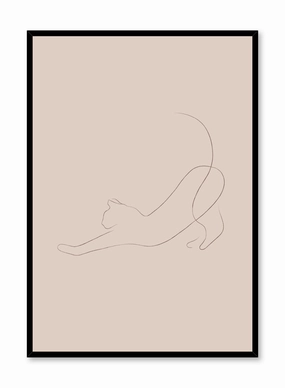 Cat Nap in Beige, Posterpop culture themed posters