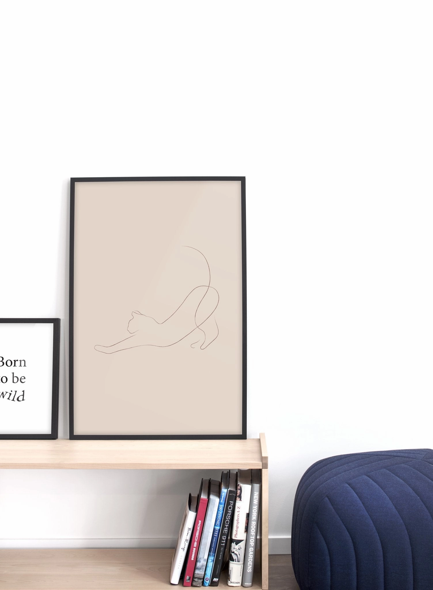 Cat Nap in Beige, Poster