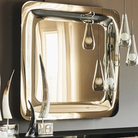 Cattelan Italia Glenn - Bronze Mirrorwall mounted decorative mirror,full length dressing mirror
