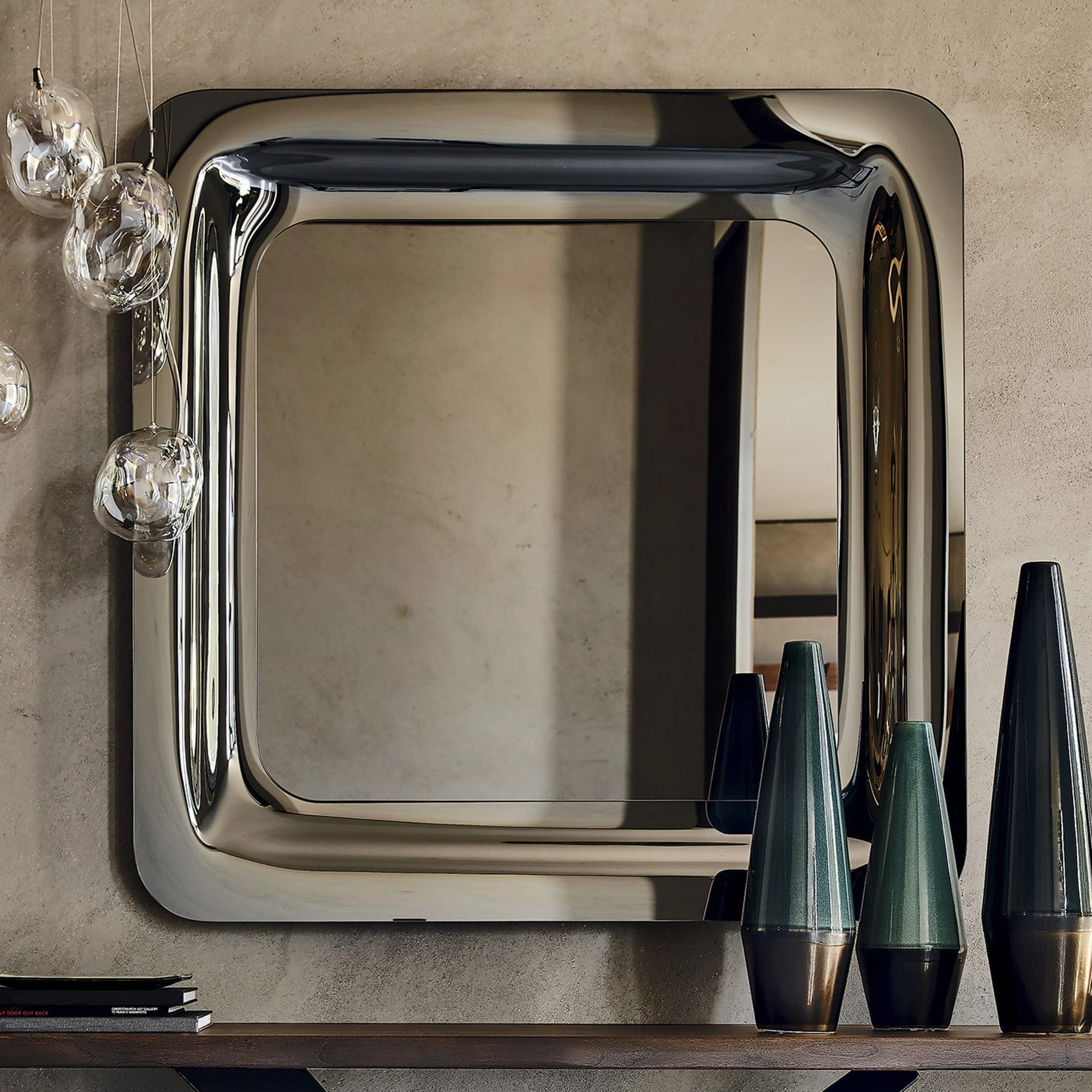 Cattelan Italia Glenn - Smoke Grey Mirrorwall mounted decorative mirror,full length dressing mirror