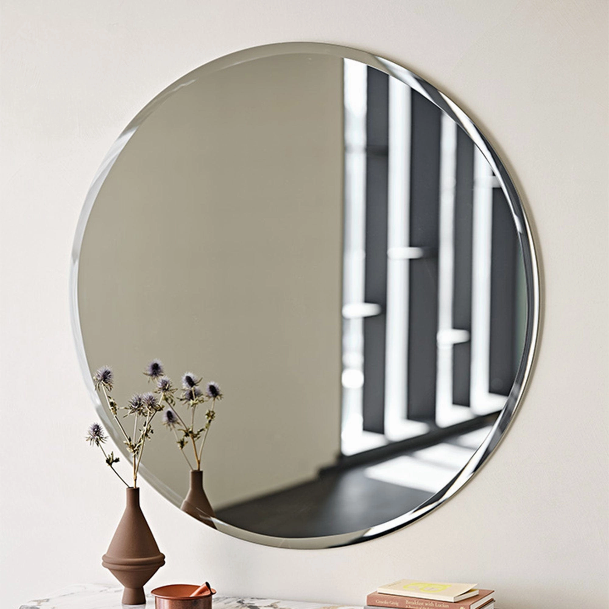 Cattelan Italia Hawaii - Round Bevelled Wall Mirrorwall mounted decorative mirror,full length dressing mirror