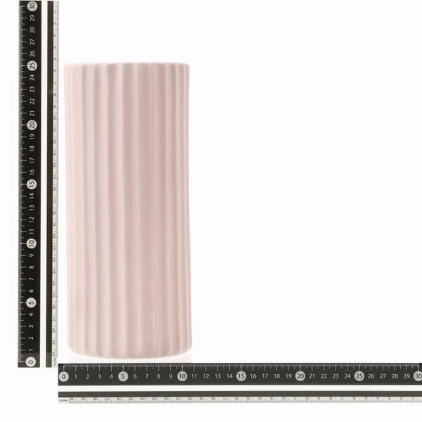 Ceramic Lib Flower Vase L Pink