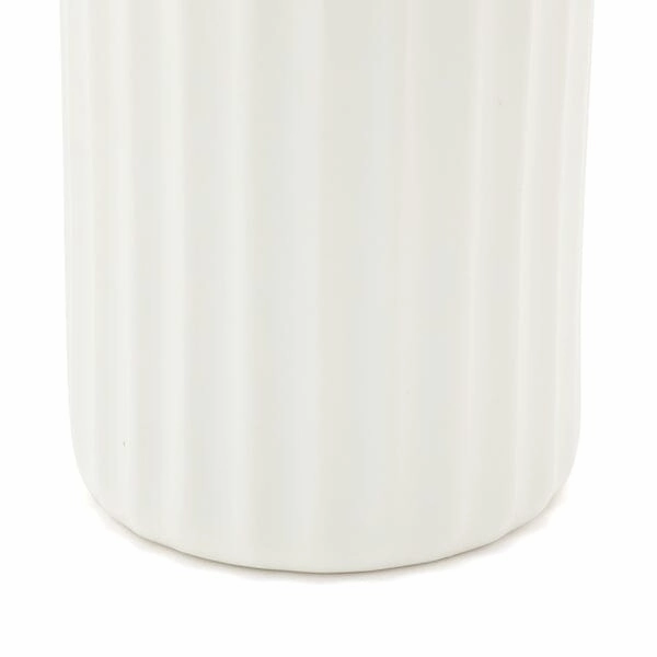 Ceramic Lib Flower Vase M White