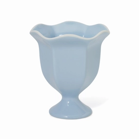Ceramic Parfait Tumbler Small Blueglass cups ,personalized mugs 