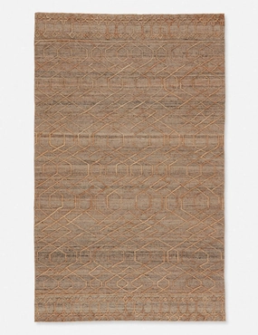 Ceres Handwoven Jute-Blend Rugmodern color block patchwork rug
