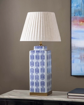 Cerulean Elegance Ceramic Table Lampmodern wall lamp,smart wall lamp