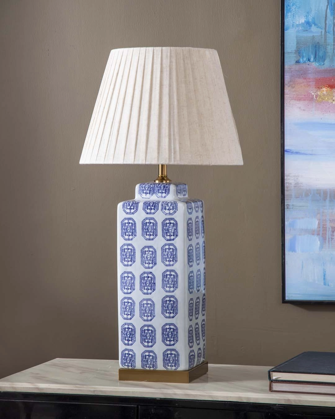 Cerulean Elegance Ceramic Table Lampmodern wall lamp,smart wall lamp