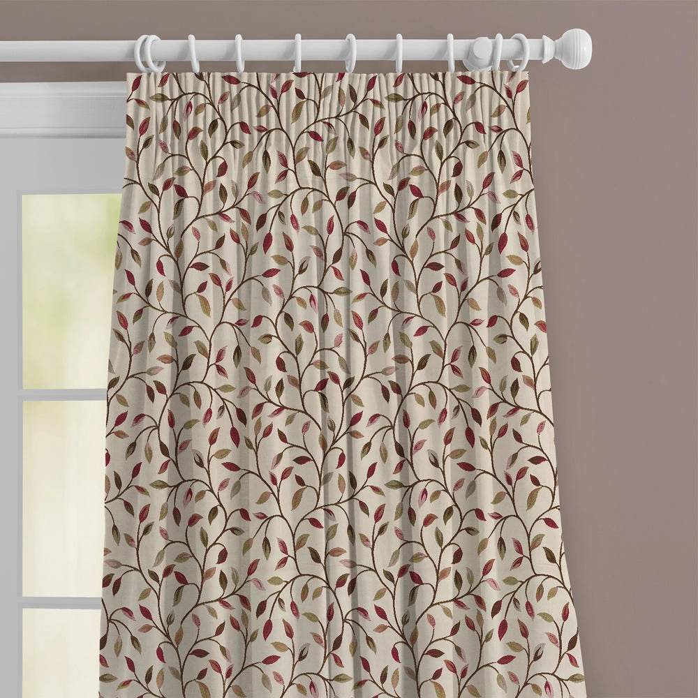 Cervino Woven Jacquard Made to Measure Curtains Damson