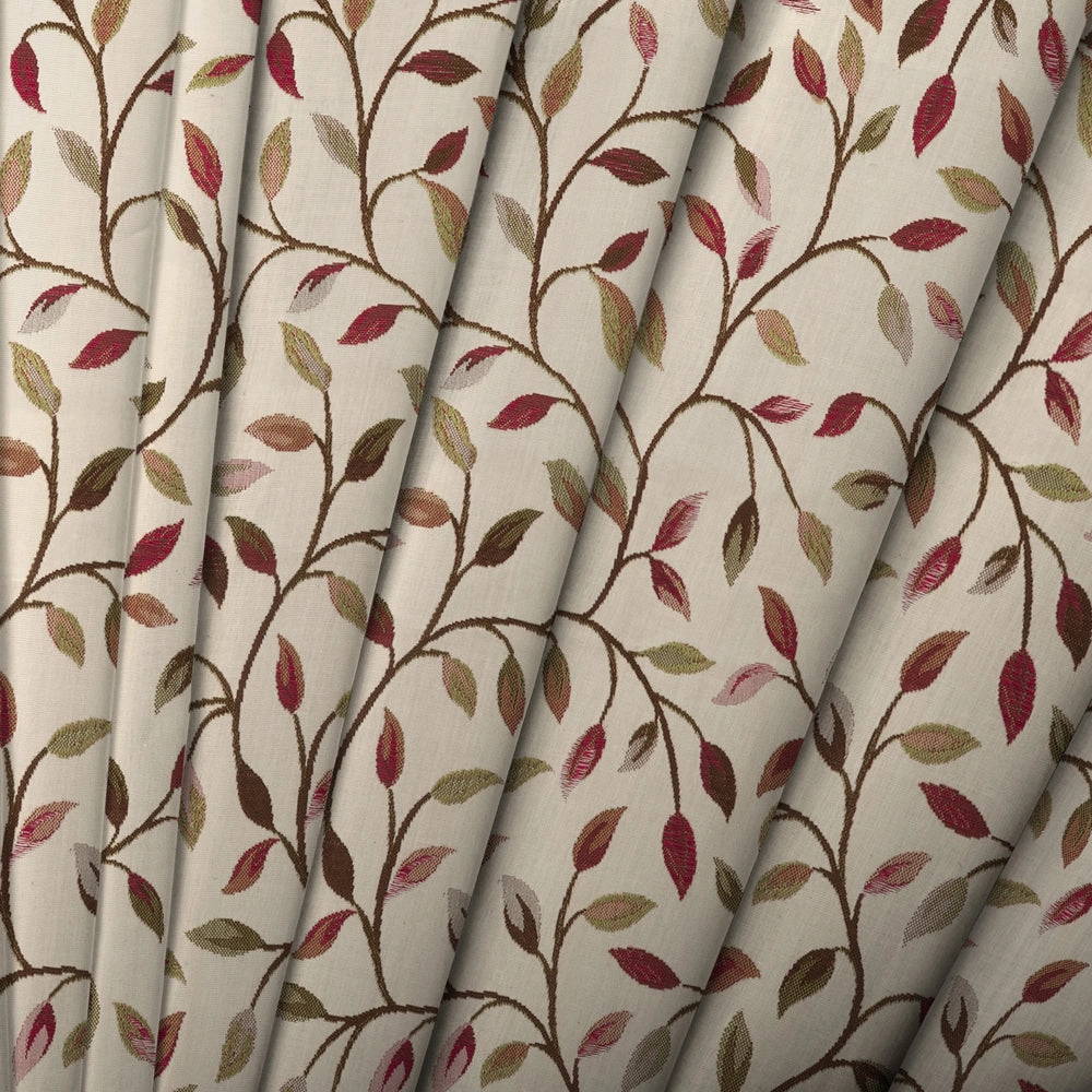 Cervino Woven Jacquard Made to Measure Curtains Damson