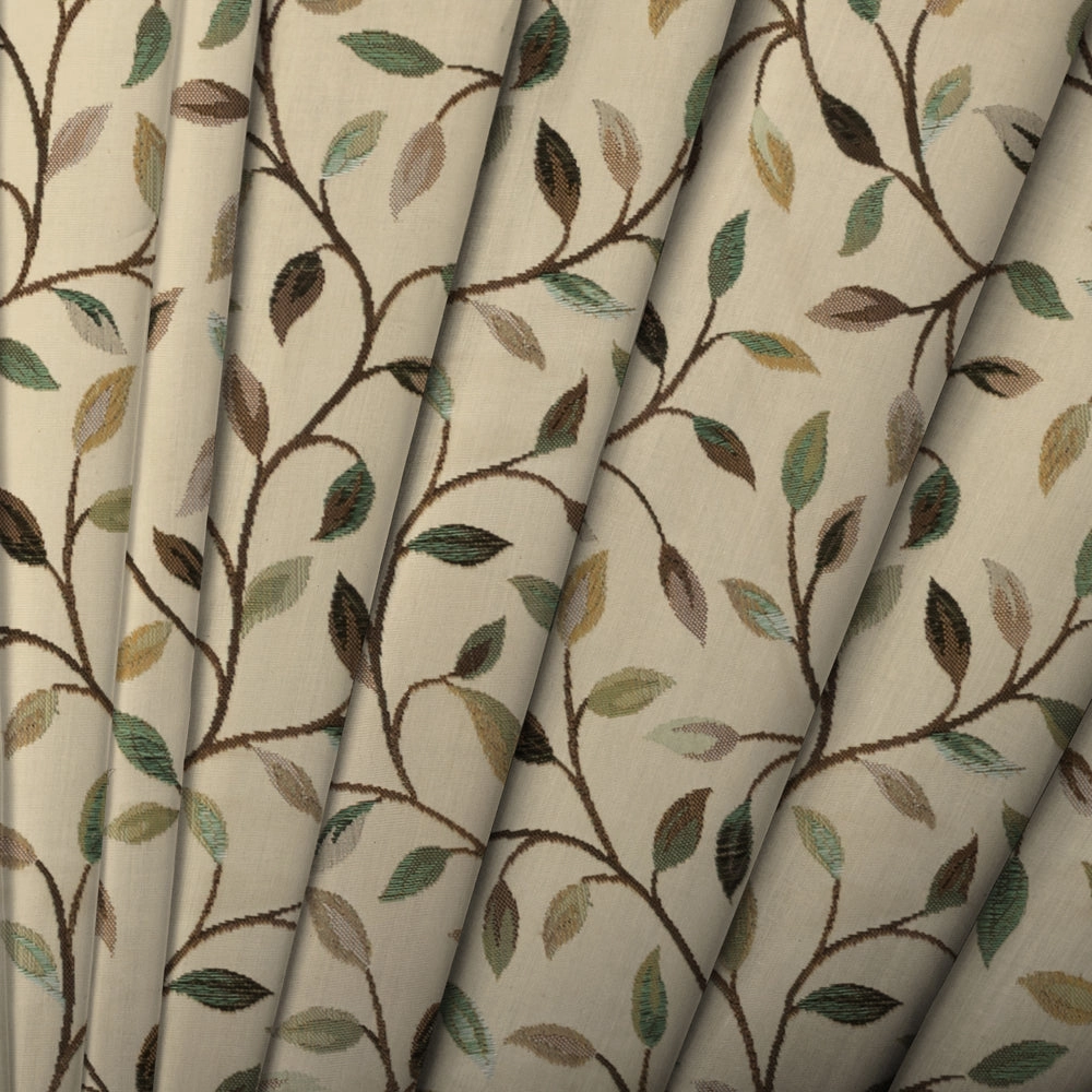 Cervino Woven Jacquard Made to Measure Curtains Petrol