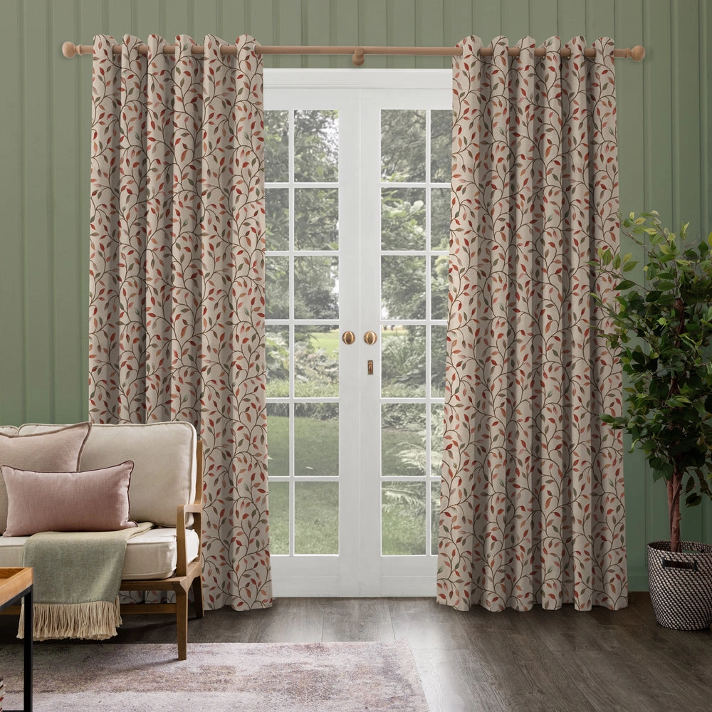 Cervino Woven Jacquard Made to Measure Curtains Pink Jade