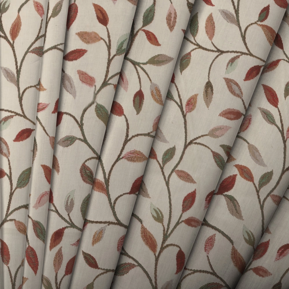 Cervino Woven Jacquard Made to Measure Curtains Pink Jade