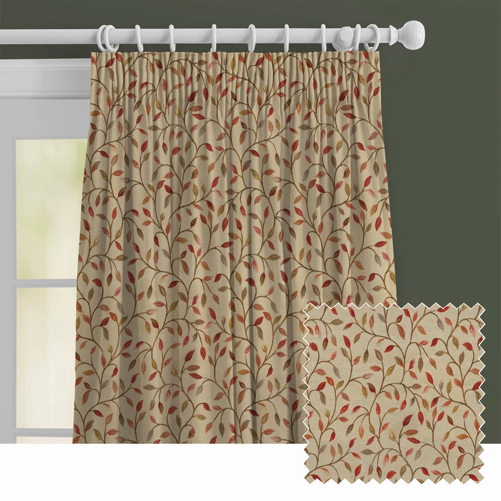 Cervino Woven Jacquard Made to Measure Curtains Red Nutbedding sets ,throw blankets 
