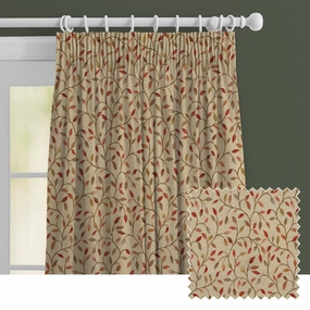 Cervino Woven Jacquard Made to Measure Curtains Red Nutbedding sets ,throw blankets 