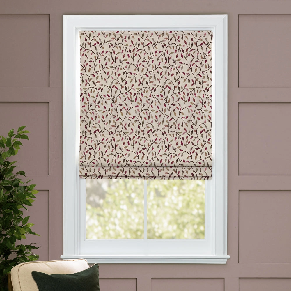 Cervino Woven Jacquard Made to Measure Roman Blinds Damson