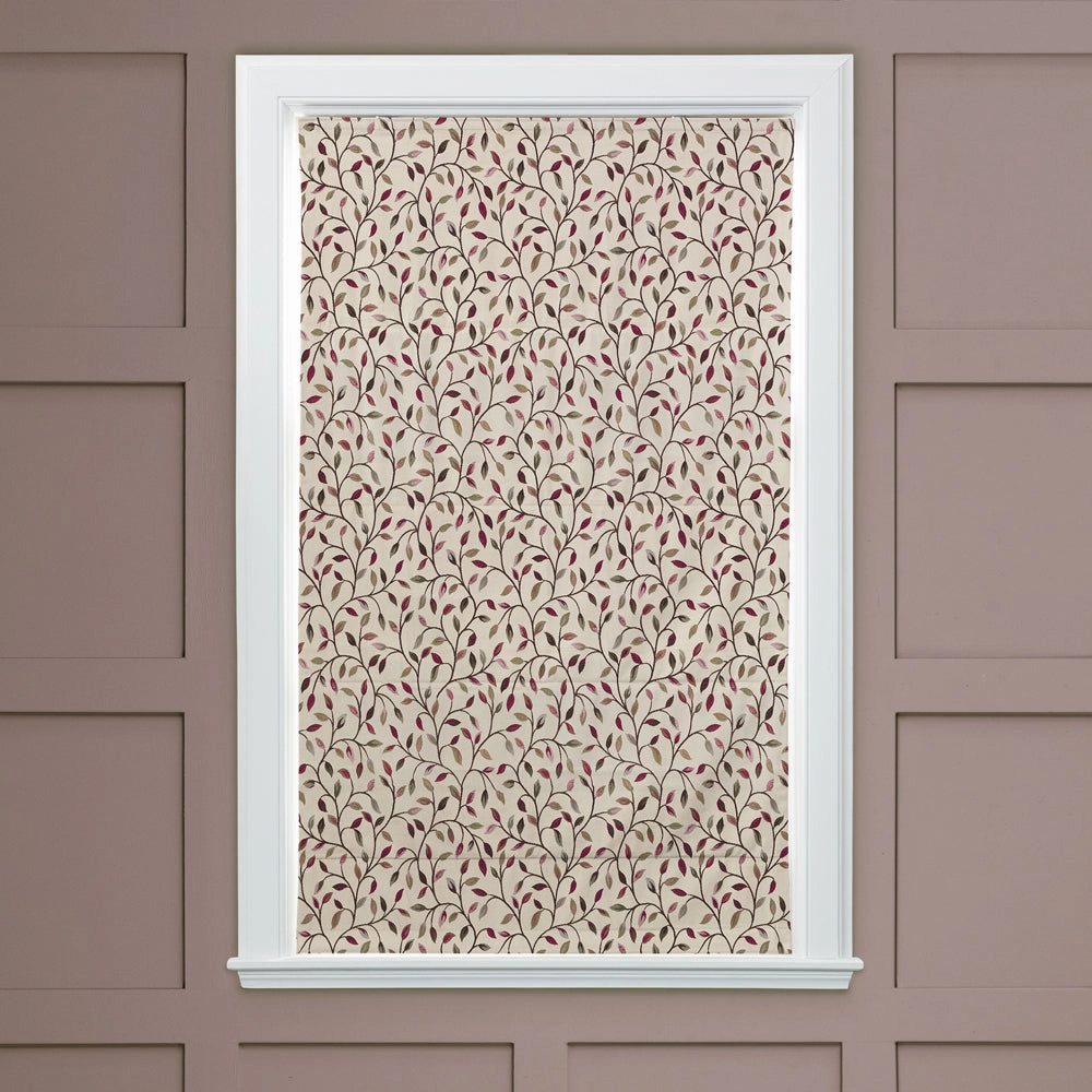 Cervino Woven Jacquard Made to Measure Roman Blinds Damson