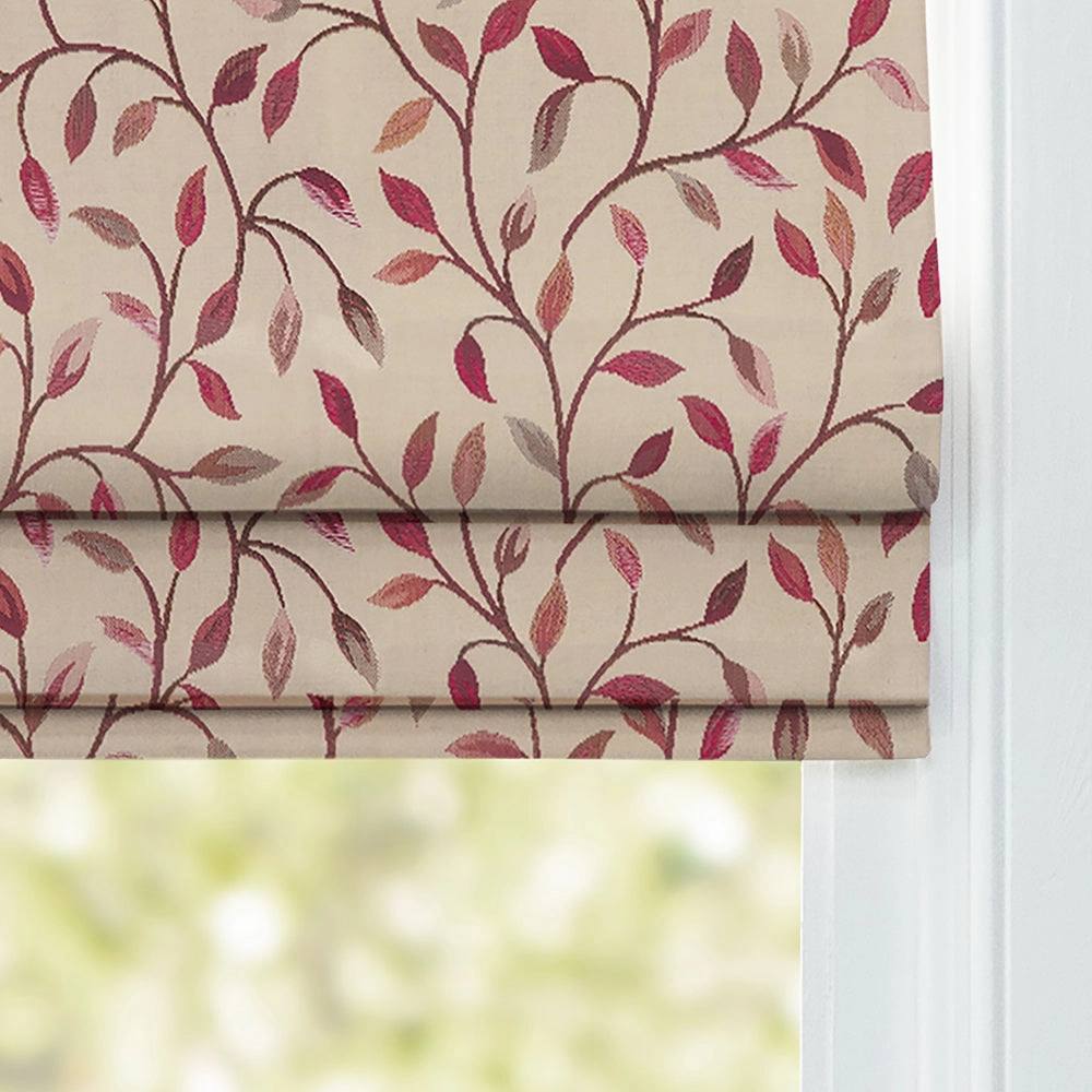 Cervino Woven Jacquard Made to Measure Roman Blinds Plum