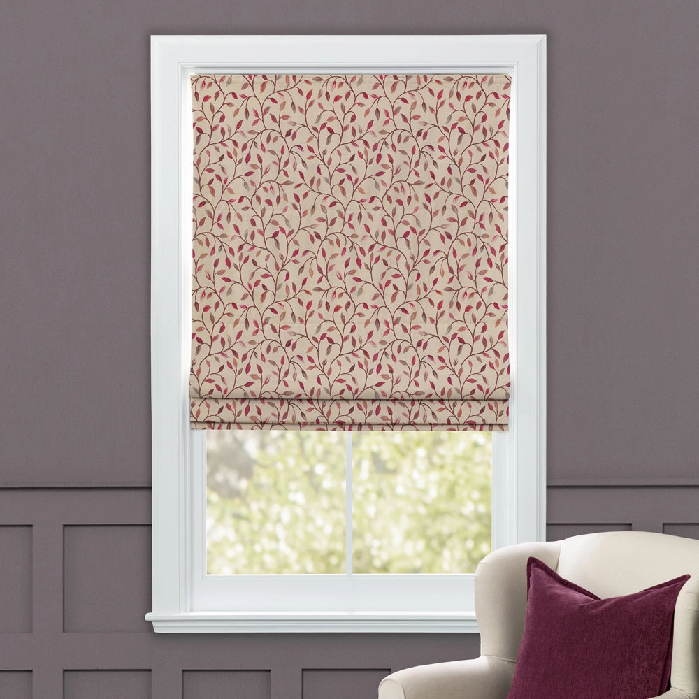 Cervino Woven Jacquard Made to Measure Roman Blinds Plum