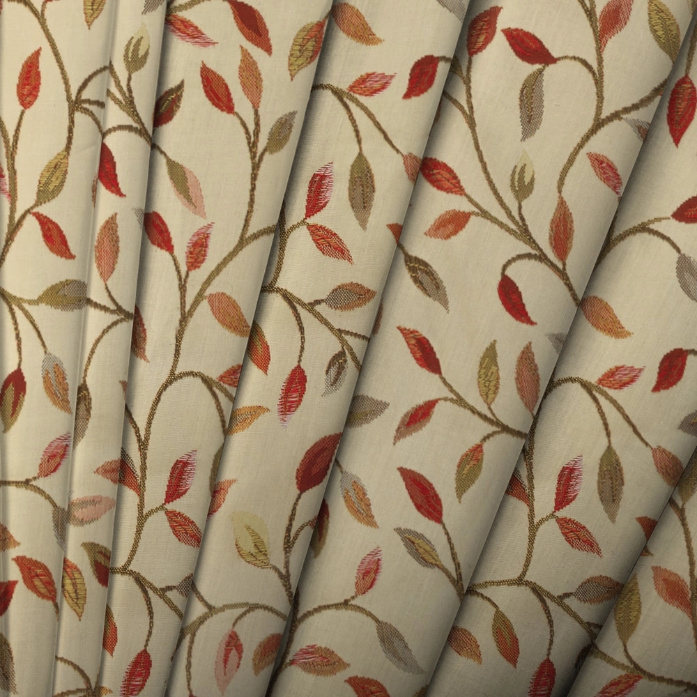 Cervino Woven Jacquard Made to Measure Roman Blinds Red Nut