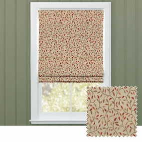 Cervino Woven Jacquard Made to Measure Roman Blinds Red Nutbedding sets ,throw blankets 