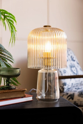 Champagne Seventies Glass Table Lampkids table lamp,modern table lamp