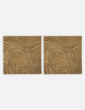 Channels Wall Decor (Set of 2) by Grace Feyocknordic style wall decor